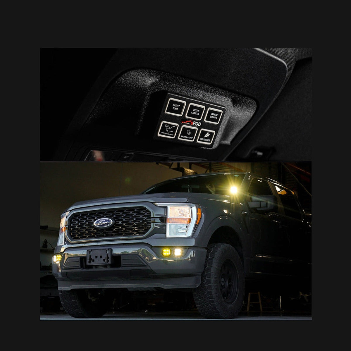 SPOD sPOD Ford 2021-on F-150 Mini 6 SourceLT Vehicle Specific Kit