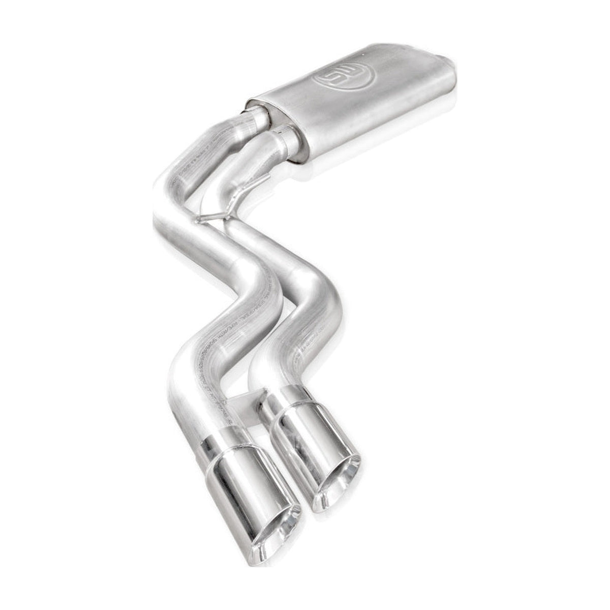 Stainless Works Stainless Works 2015-18 F-150 Exhaust X-Pipe Resonator Muffler Exits In Front Of Passenger Rear Tire