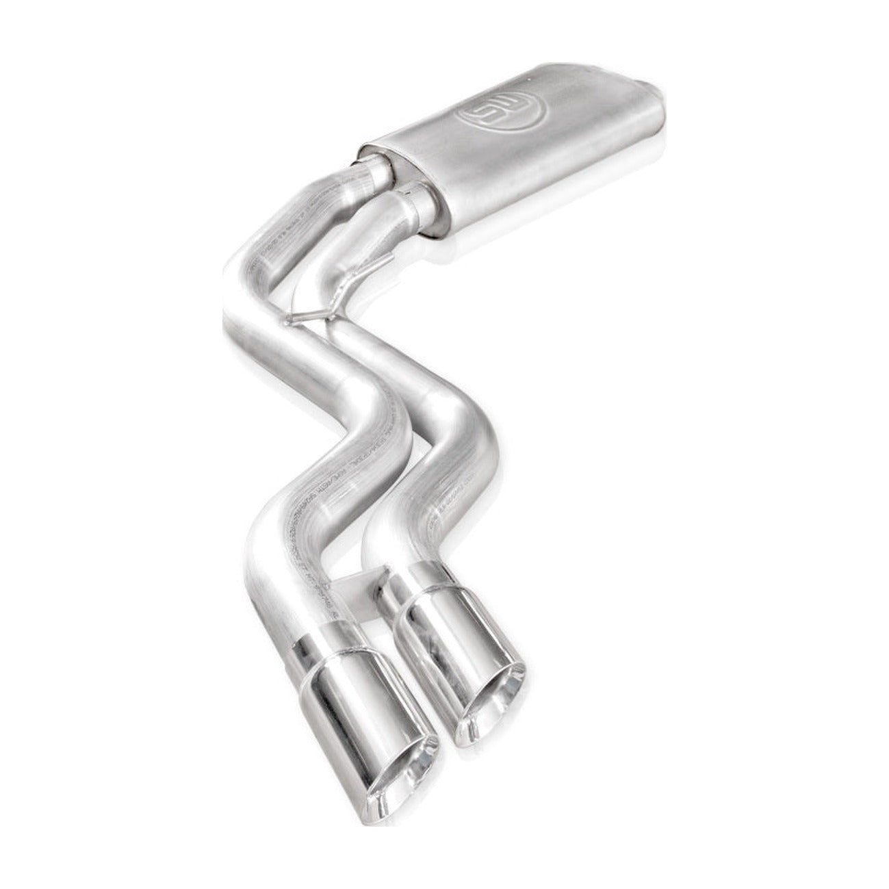 Stainless Works Stainless Works 2015-18 F-150 Exhaust X-Pipe Resonator Muffler Exits In Front Of Passenger Rear Tire