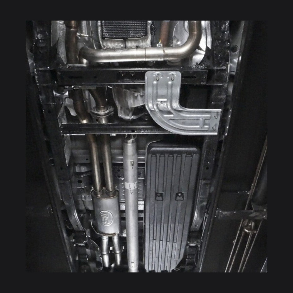 Stainless Works Stainless Works 2017 F-150 Raptor 3.5L 3in Downpipe High-Flow Cats Factory Connection, installed