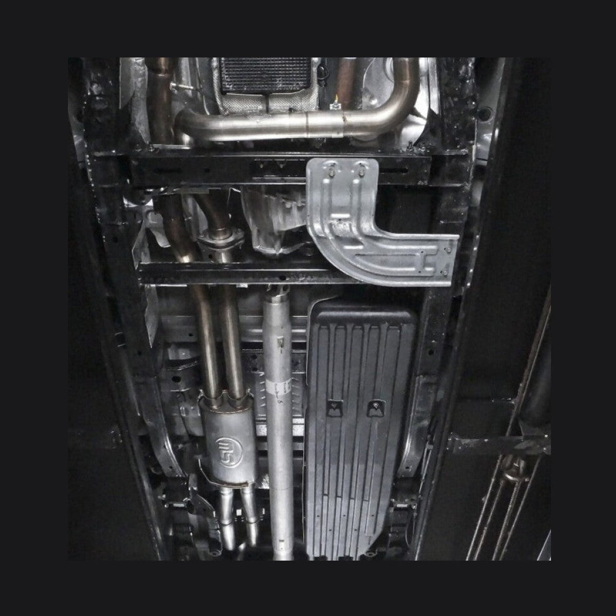 Stainless Works Stainless Works 2017 F-150 Raptor 3.5L 3in Downpipe High-Flow Cats Factory Connection, installed