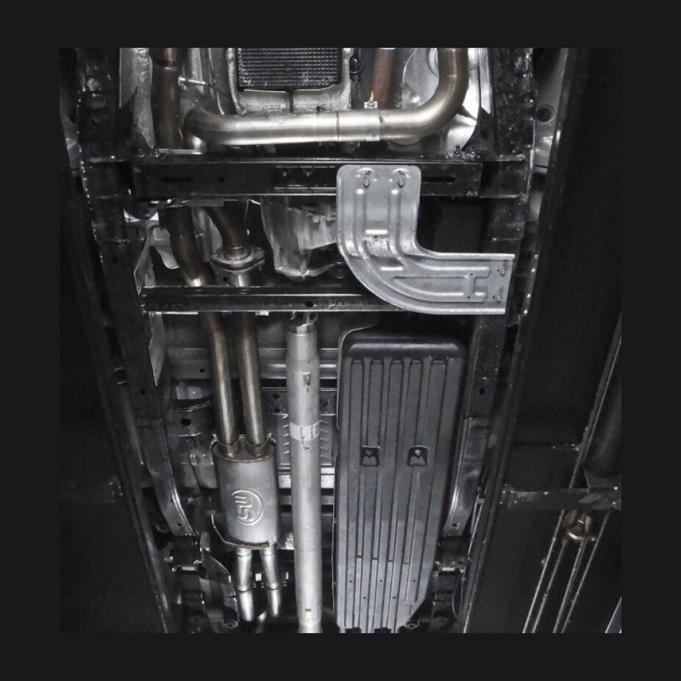 Stainless Works Stainless Works 2017 F-150 Raptor 3.5L 3in Downpipe High-Flow Cats Factory Connection, installed