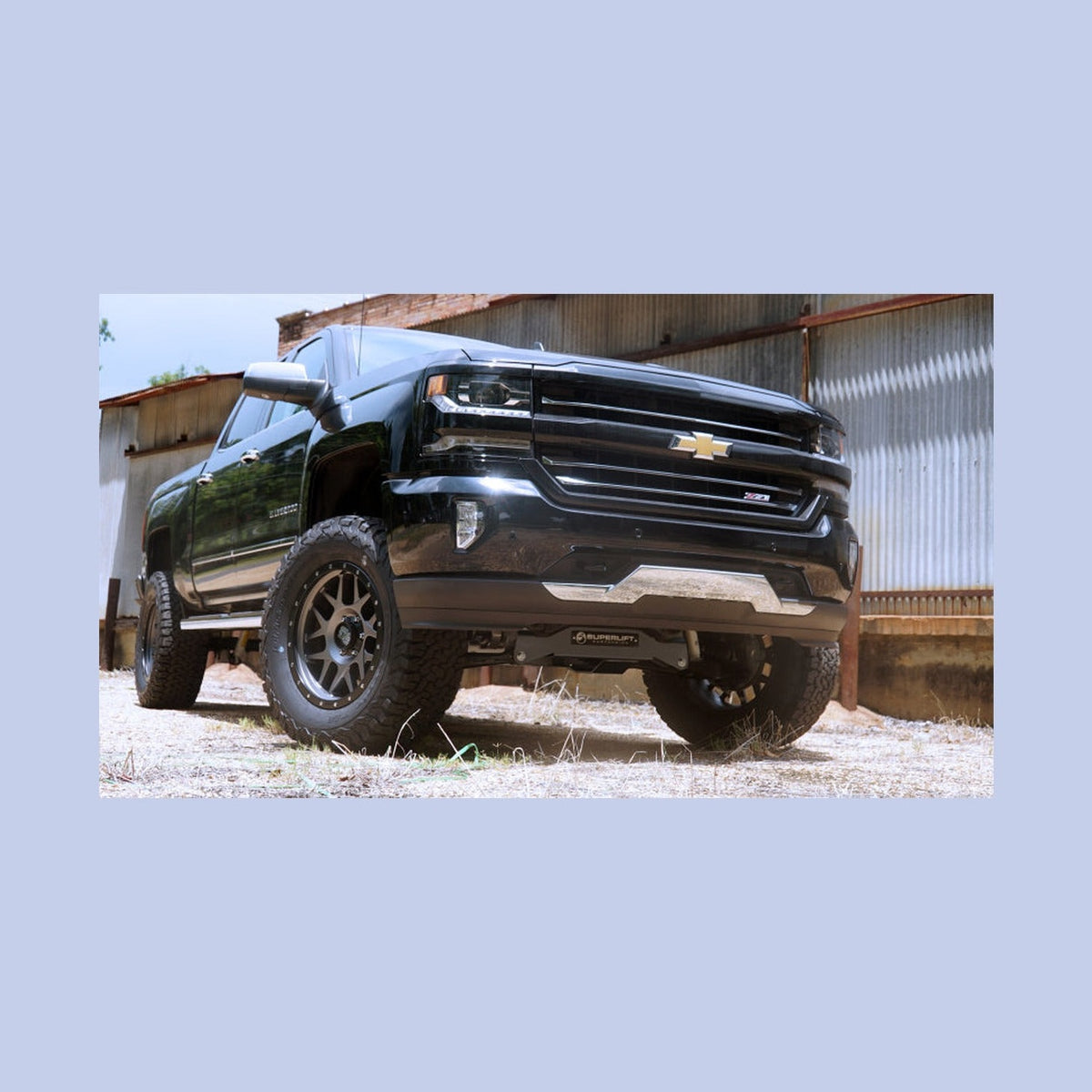 Superlift Superlift 04-18 Ford F-150 4WD 4.5-6in Lift Kit Bilstein Shock Box, installed