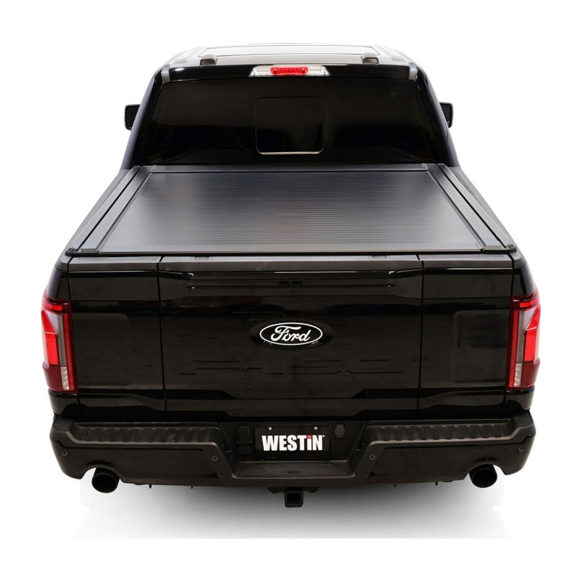 Westin Westin 15-25 Ford F-150 (Incl. 22-25 Lightning) 5.5ft Bed Electric Retractable Tonneau Cover - Black, installed