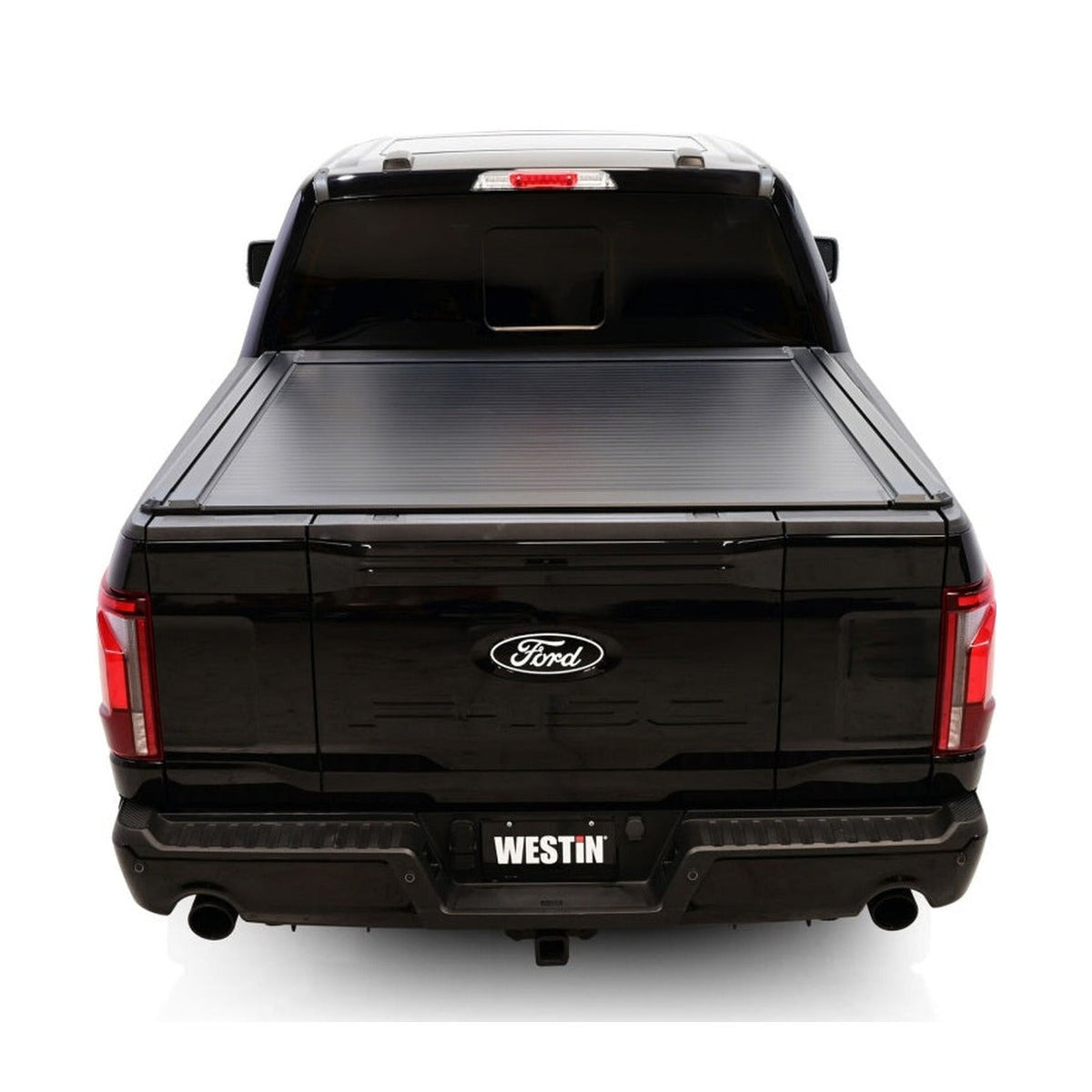 Westin Westin 15-25 Ford F-150 (Incl. 22-25 Lightning) 5.5ft Bed Electric Retractable Tonneau Cover - Black, installed