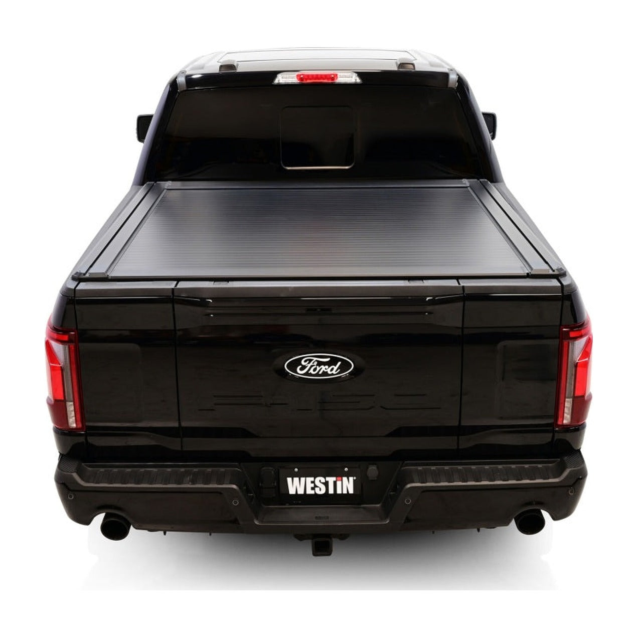 Westin Westin 15-25 Ford F-150 (Incl. 22-25 Lightning) 5.5ft Bed Electric Retractable Tonneau Cover - Black, installed