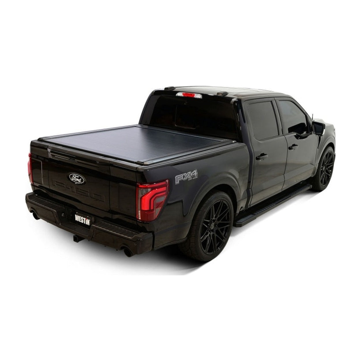 Westin Westin 15-25 Ford F-150 (Incl. 22-25 Lightning) 5.5ft Bed Electric Retractable Tonneau Cover - Black, installed