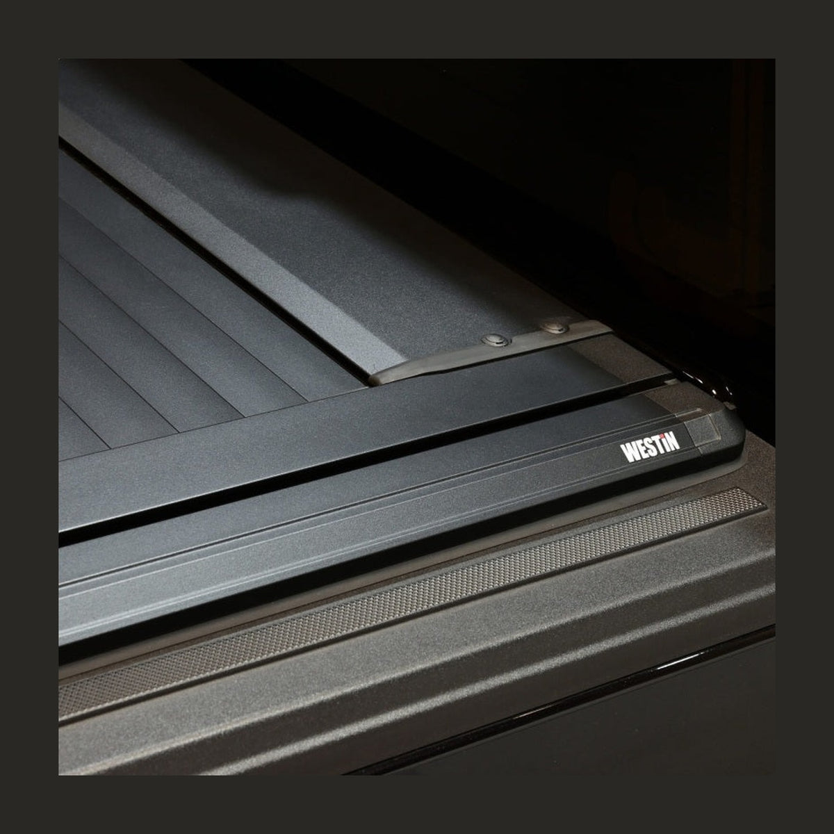 Westin Westin 15-25 Ford F-150 (Incl. 22-25 Lightning) 5.5ft Bed Electric Retractable Tonneau Cover - Black, installed