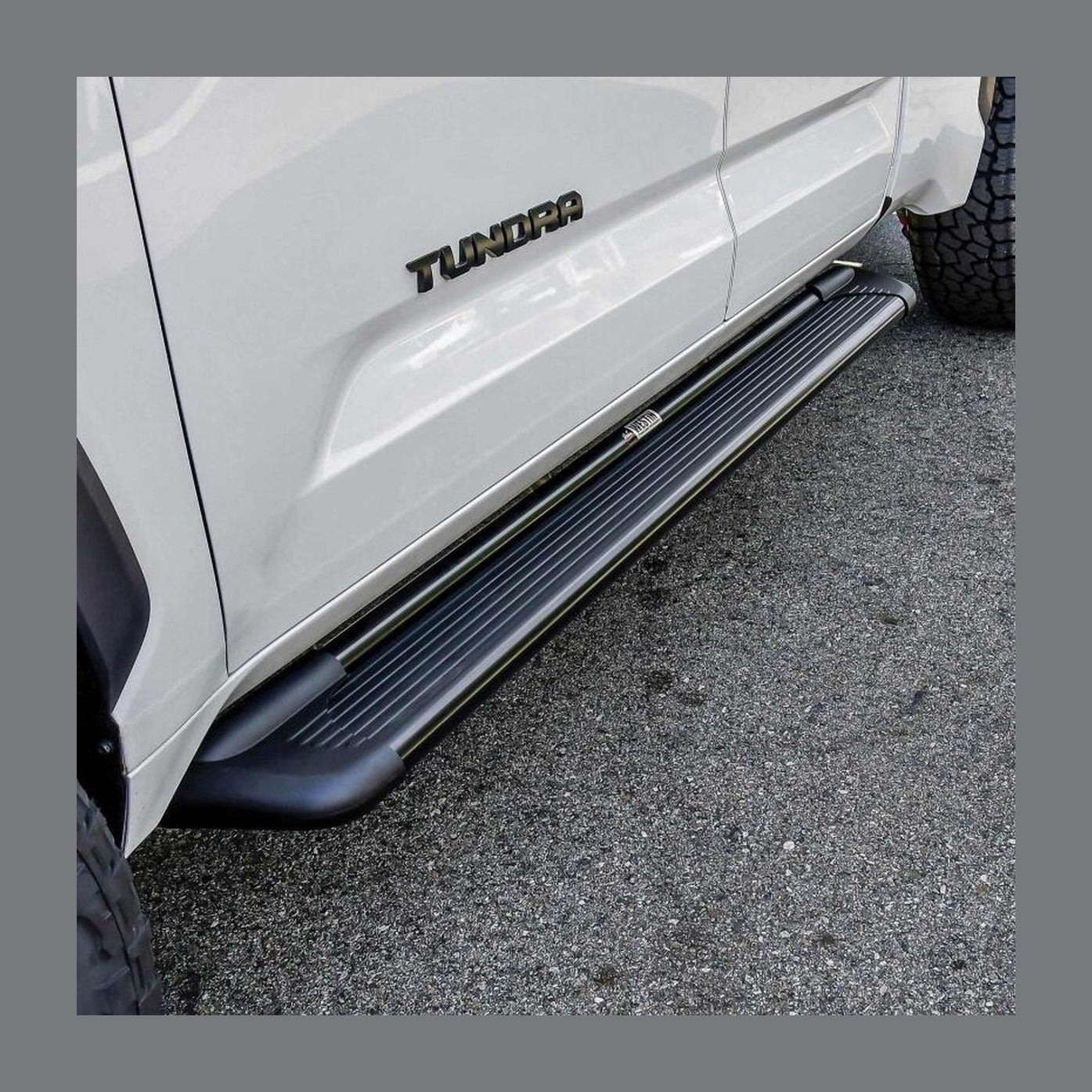 Westin Westin Sure-Grip Aluminum Running Boards 79 in - Black, installed