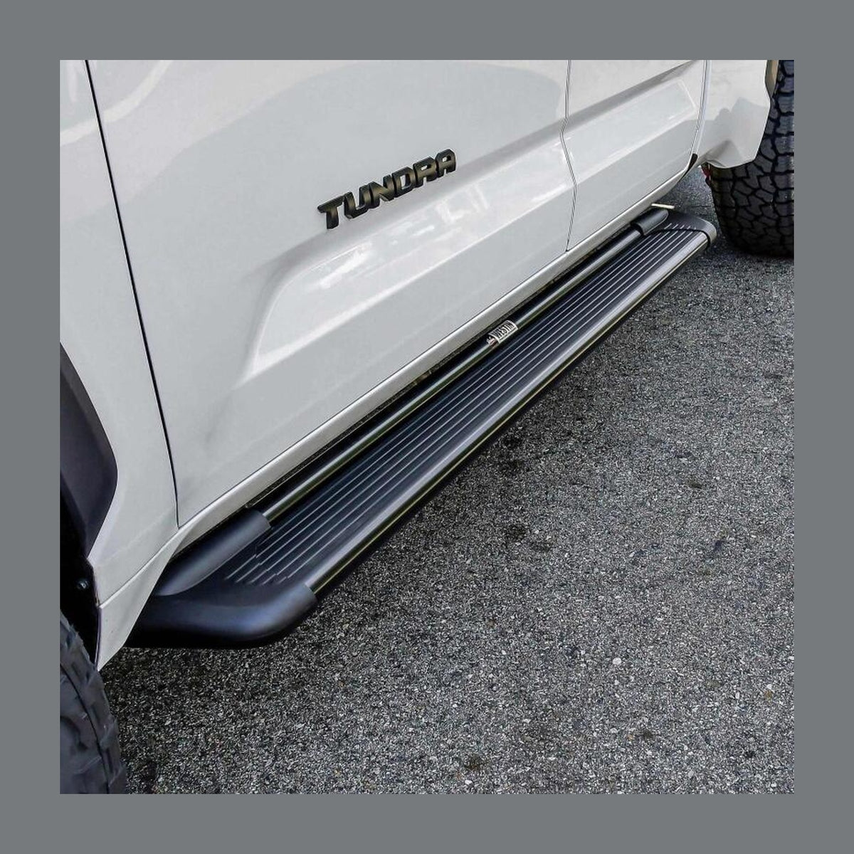 Westin Westin Sure-Grip Aluminum Running Boards 79 in - Black, installed