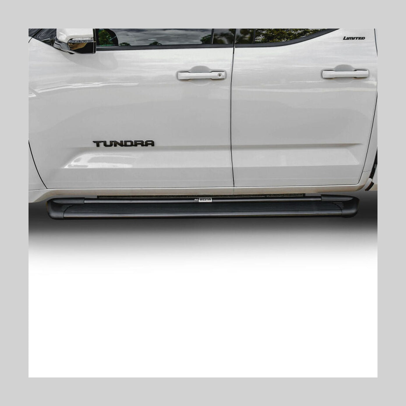 Westin Westin Sure-Grip Aluminum Running Boards 79 in - Black, installed