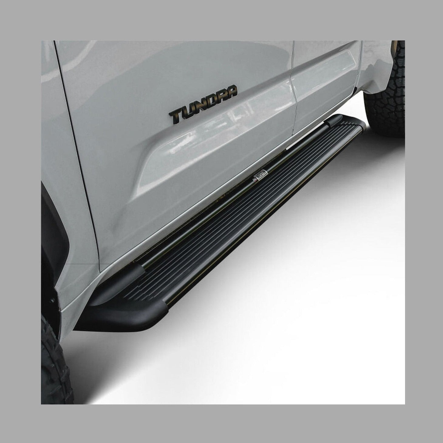 Westin Westin Sure-Grip Aluminum Running Boards 79 in - Black, installed
