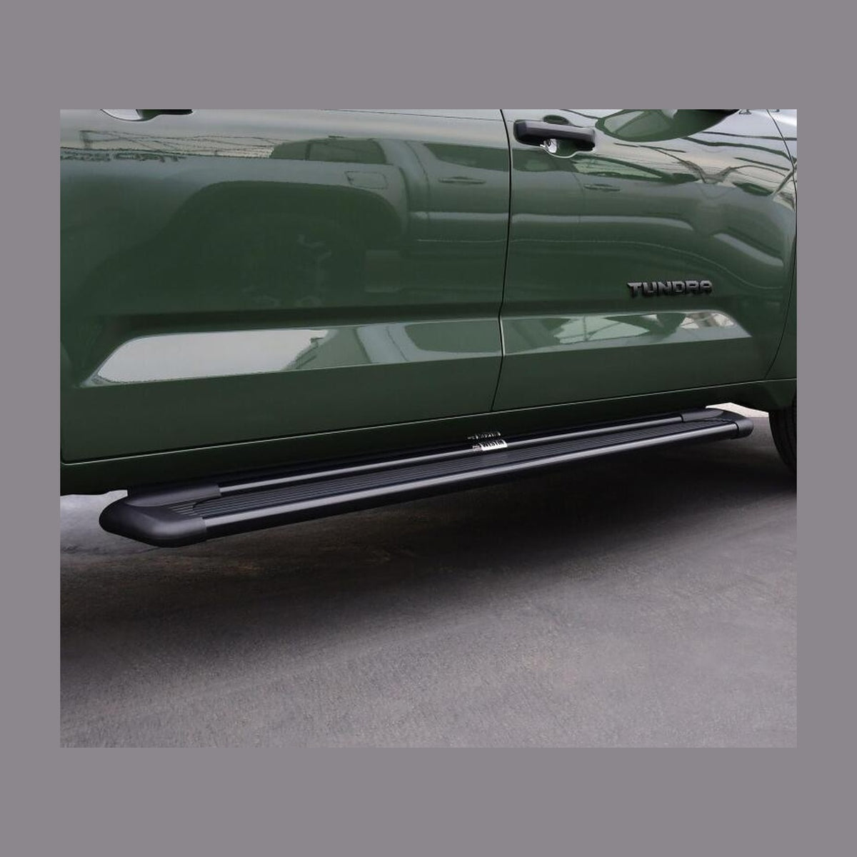 Westin Westin Sure-Grip Aluminum Running Boards 93 in - Black, installed