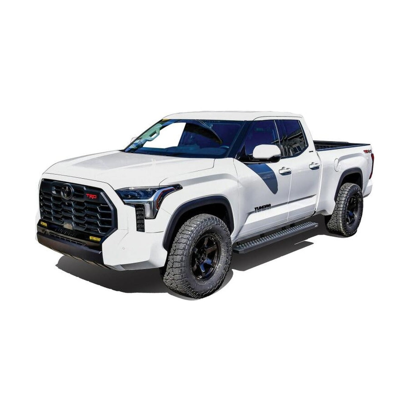 Westin Westin Grate Steps Running Boards 79 in - Textured Black, installed
