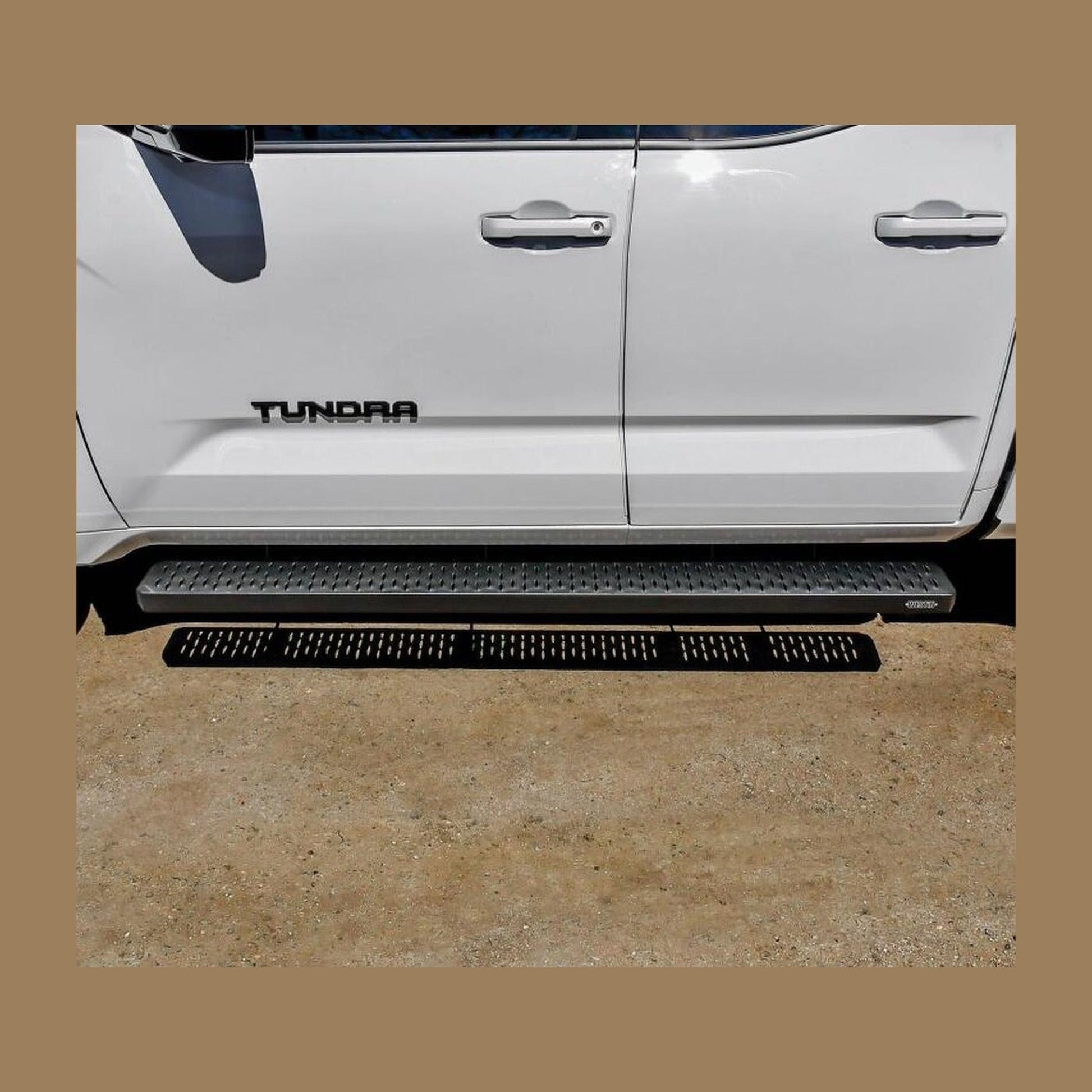 Westin Westin Grate Steps Running Boards 79 in - Textured Black, installed