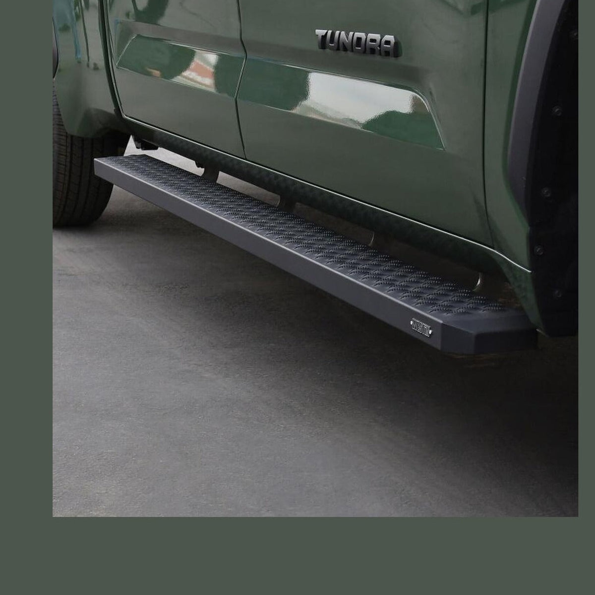 Westin Westin Grate Steps Running Boards 90 in - Textured Black, installed