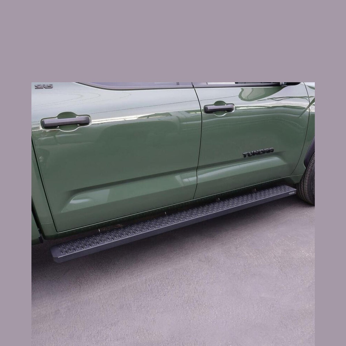 Westin Westin Grate Steps Running Boards 90 in - Textured Black, installed