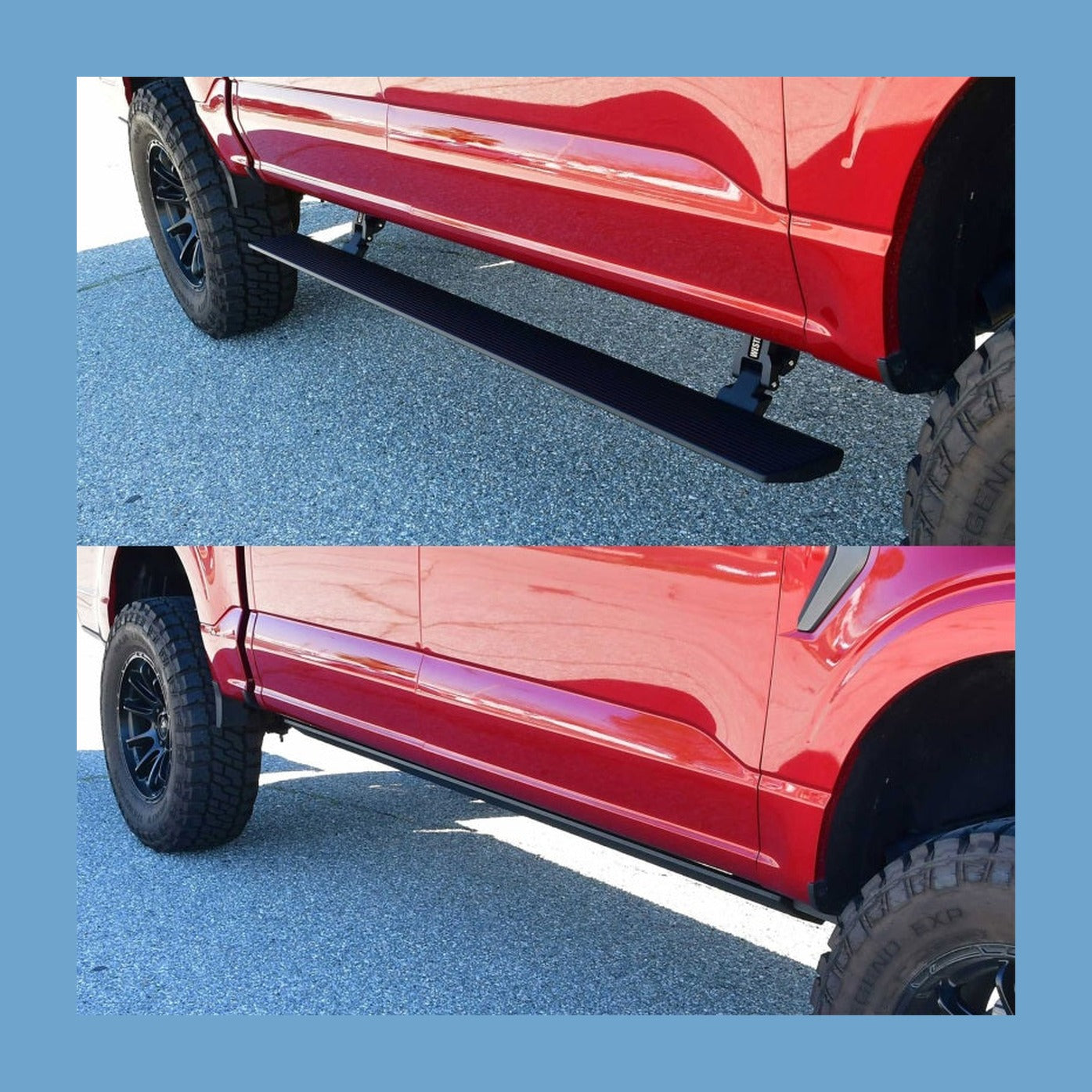 Westin Westin 15-25 Ford F-150 SuperCrew / 17-25 F-250/350 CrewCab Pro-e Running Boards - Tex. Blk, installed