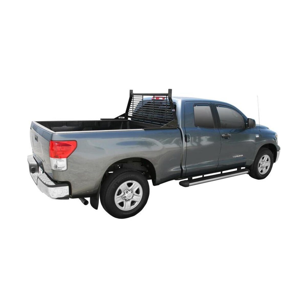 Westin Westin 1999-2018 Chevrolet/Ford/GMC/Toyota Silverado/Sierra 1500/2500/3500 HD Headache Rack - Black, installed