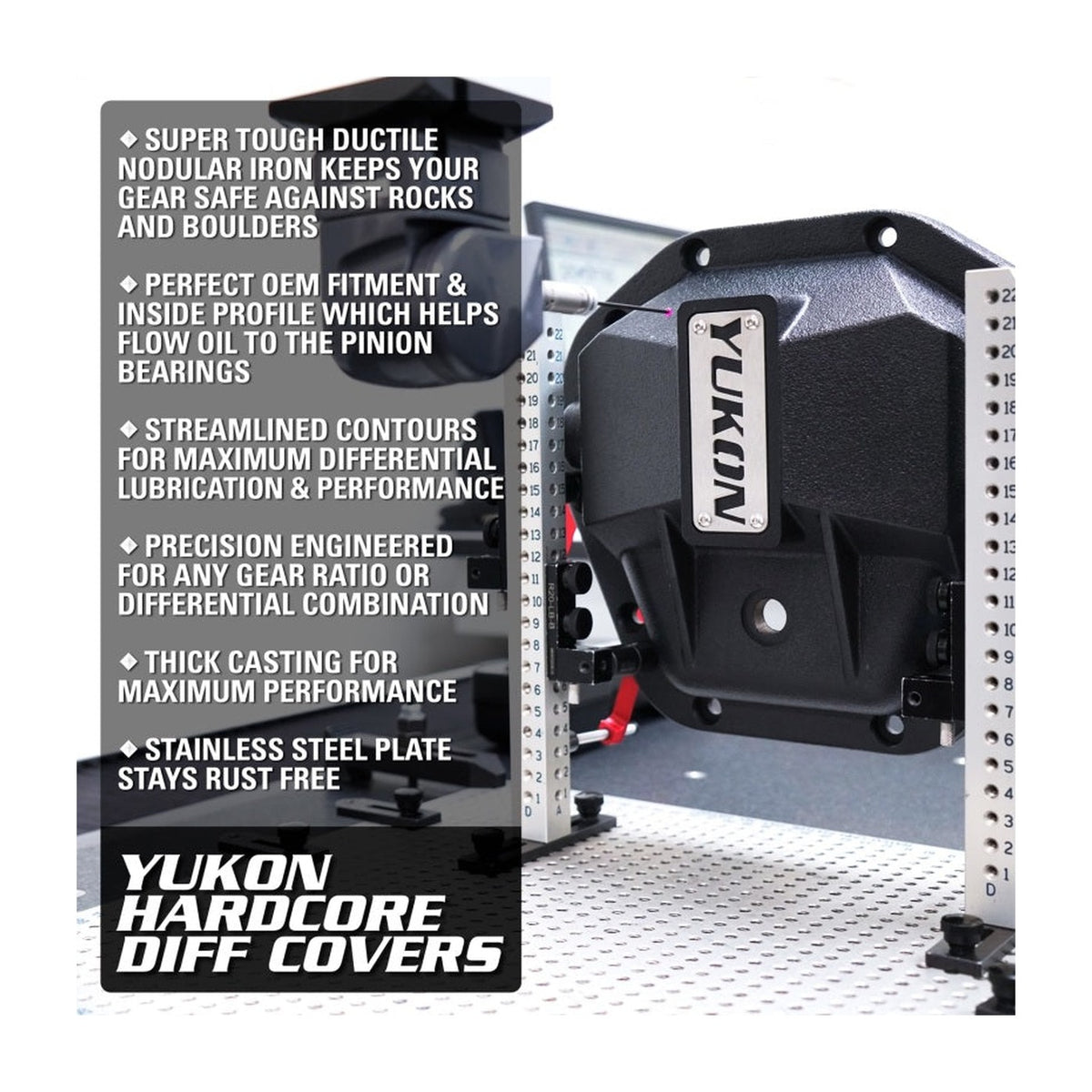 Yukon Gear & Axle Yukon Gear Hardcore Diff Cover for 8.8in Ford
