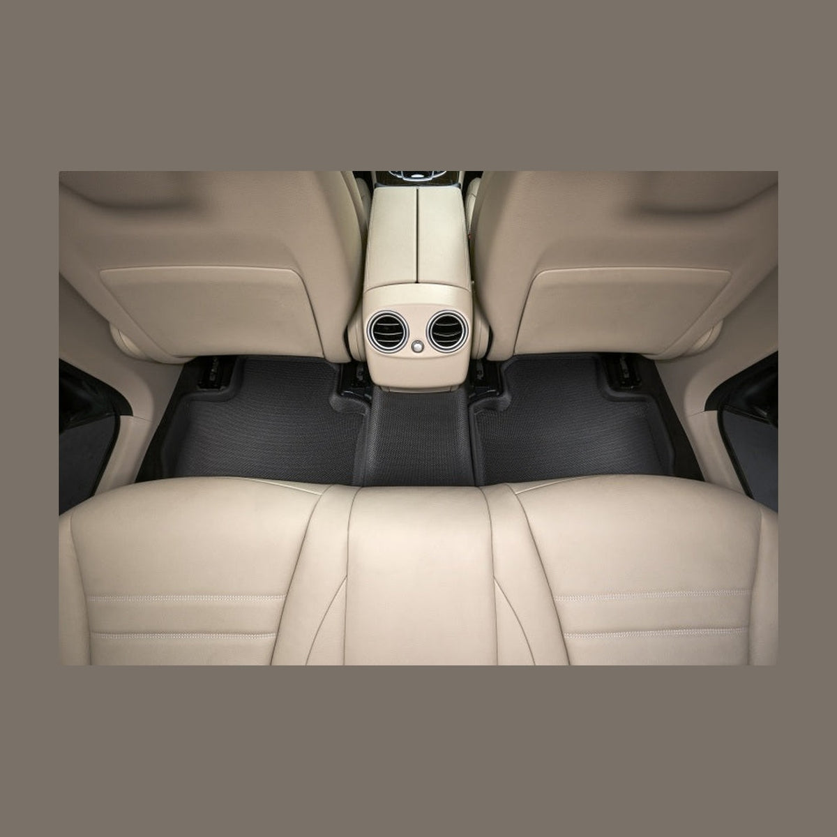 3D MAXpider 3D MAXpider 2015-2020 Ford Mustang Kagu 2nd Row Floormats - Black, installed