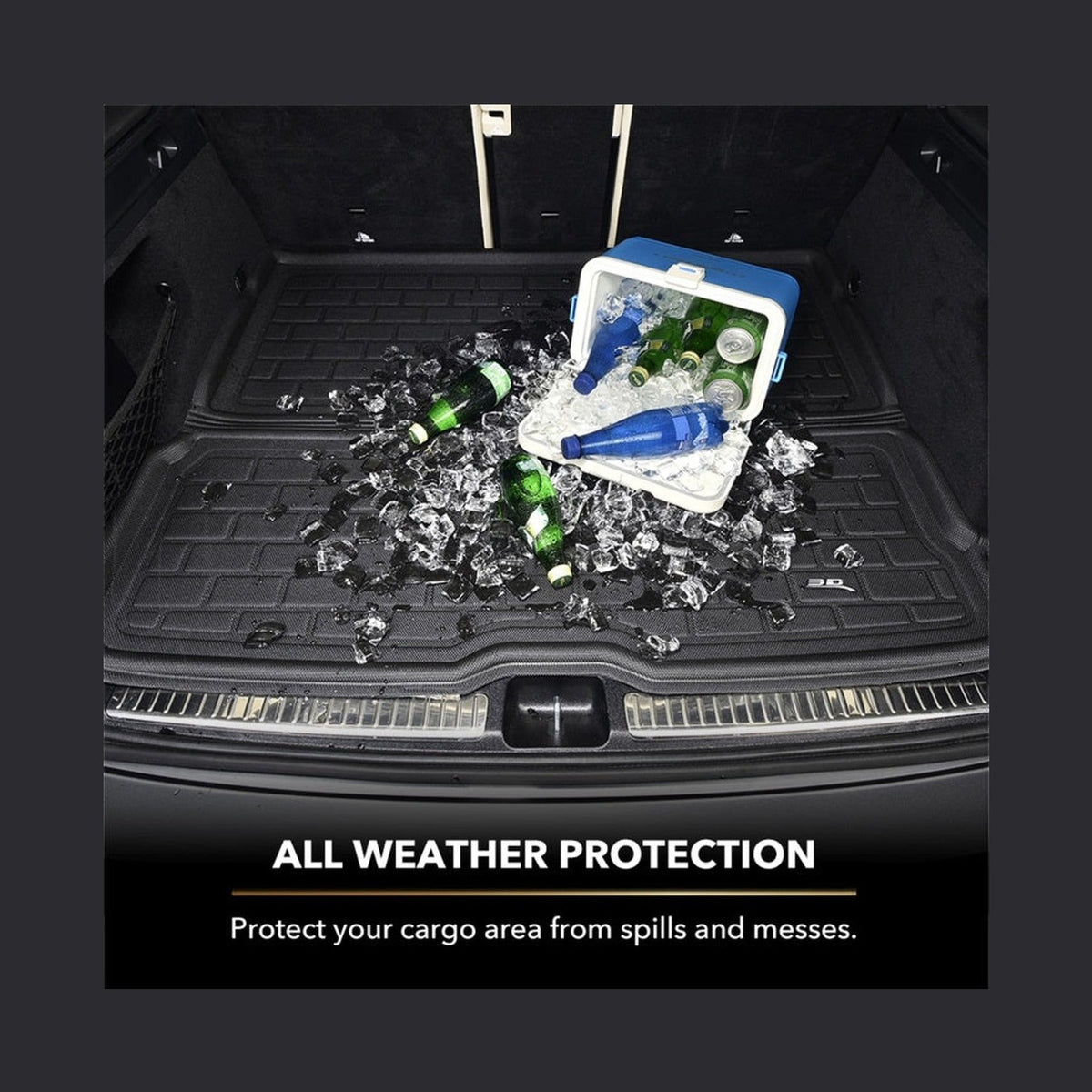 3D MAXpider 3D MAXpider 15-23 Ford Mustang Kagu Cargo Liner - Black, installed