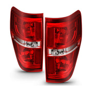 ANZO ANZO 2009-2014 Ford F-150 Euro Taillight Red/Clear (W/O Bulb)