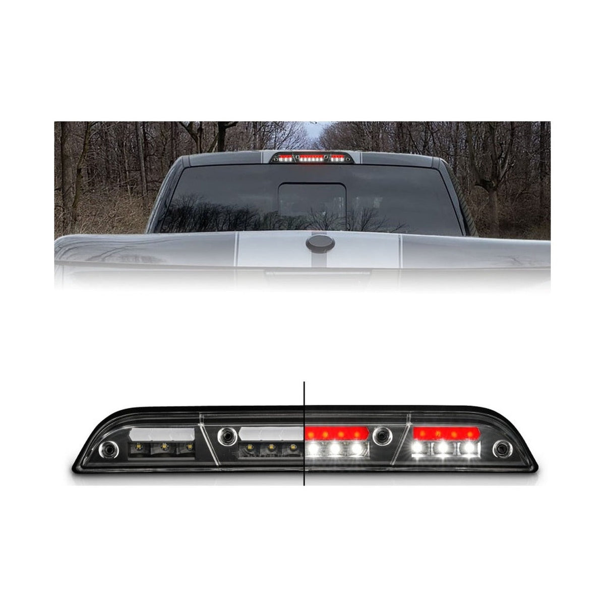 ANZO ANZO 15-20 Ford F-250 - F-550 LED Third Brake Light - Black Housing/Clear Lens