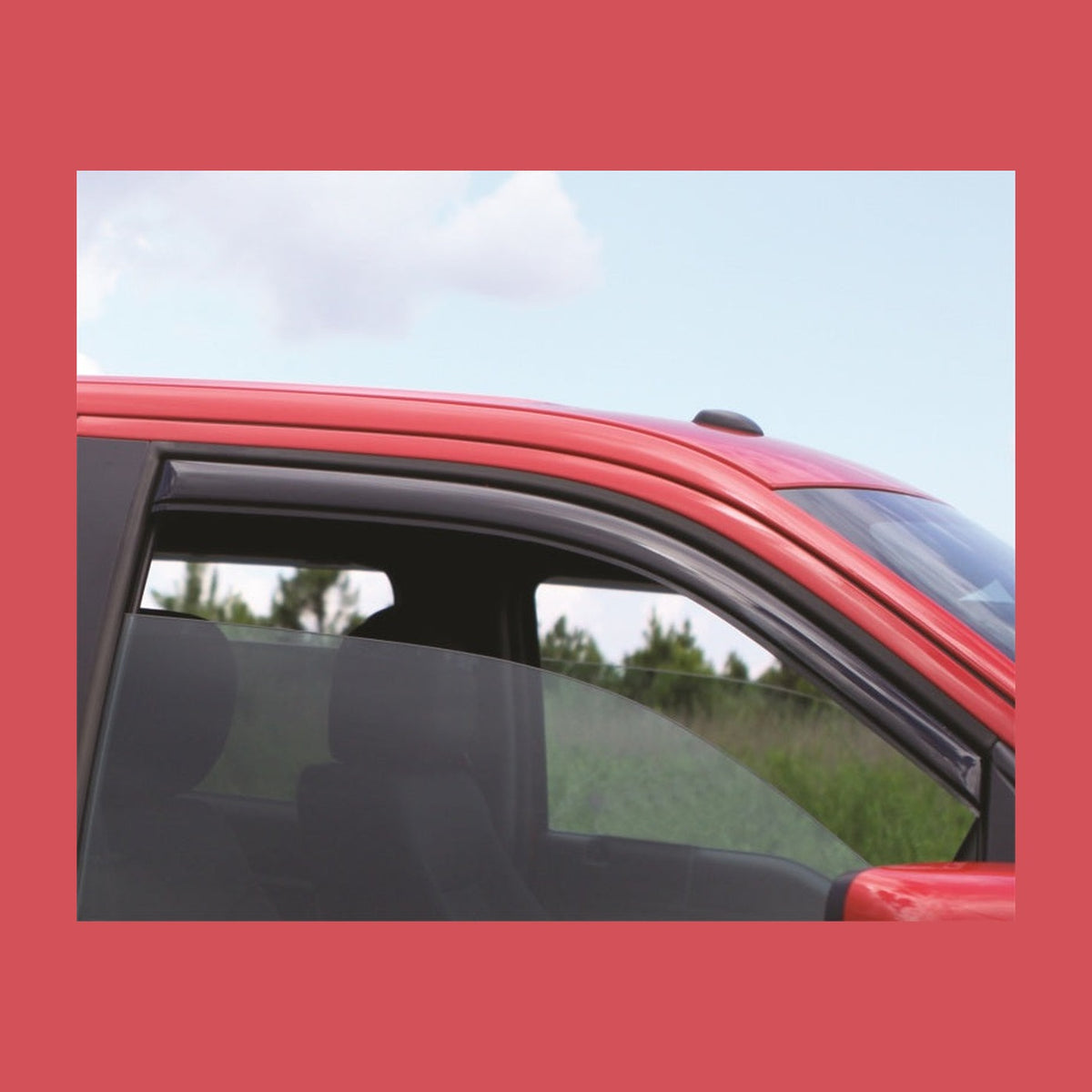 AVS AVS 04-14 Ford F-150 Supercab Ventvisor In-Channel Window Deflectors 2pc - Smoke, installed