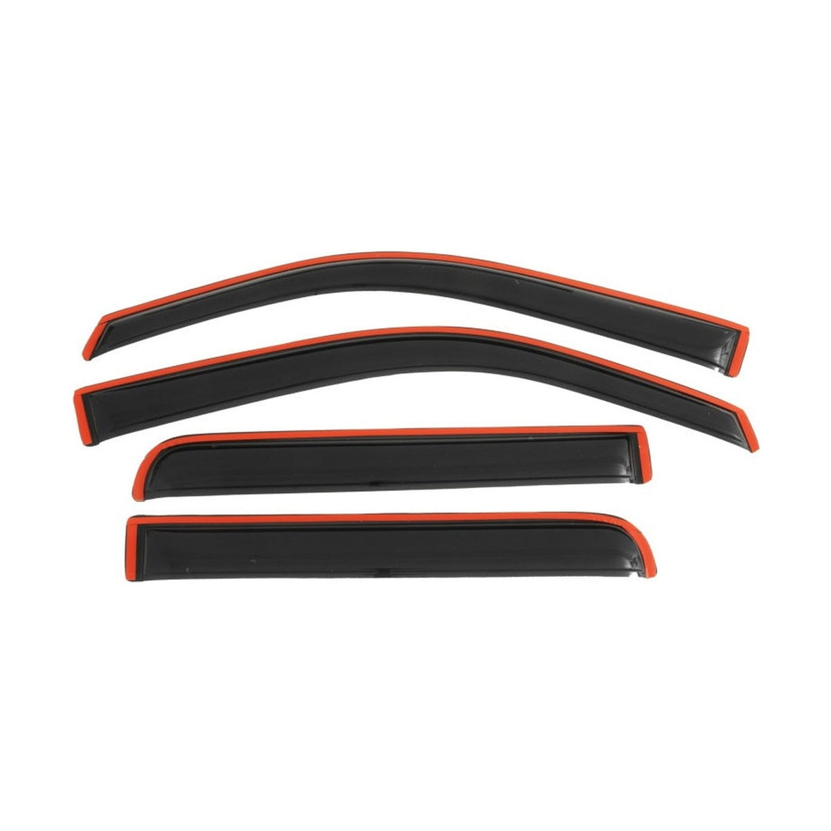 AVS AVS 09-14 Ford F-150 Supercrew Ventvisor In-Channel Front & Rear Window Deflectors 4pc - Smoke
