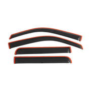 AVS AVS 09-14 Ford F-150 Supercrew Ventvisor In-Channel Front & Rear Window Deflectors 4pc - Smoke