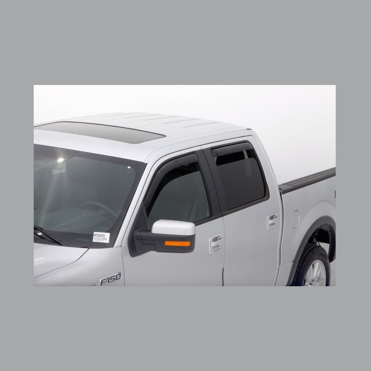 AVS AVS 09-14 Ford F-150 Supercrew Ventvisor In-Channel Front & Rear Window Deflectors 4pc - Smoke