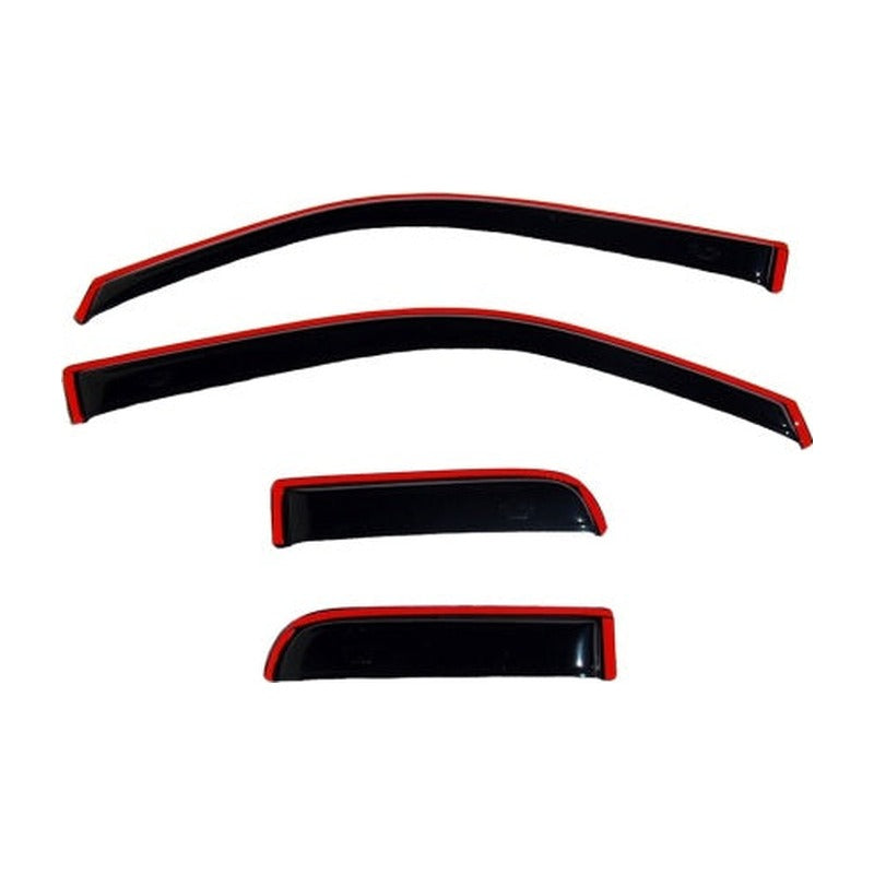 AVS AVS 04-14 Ford F-150 Supercab Ventvisor In-Channel Front & Rear Window Deflectors 4pc - Smoke