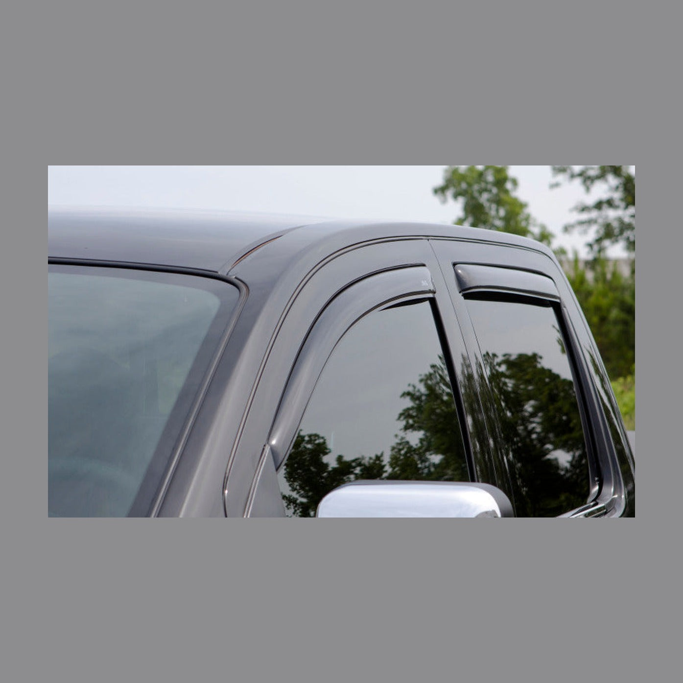 AVS AVS 04-14 Ford F-150 Supercab Ventvisor In-Channel Front & Rear Window Deflectors 4pc - Smoke, installed
