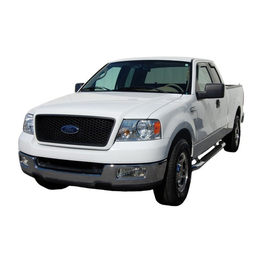 AVS AVS 04-14 Ford F-150 Supercab Ventvisor In-Channel Front & Rear Window Deflectors 4pc - Smoke, installed