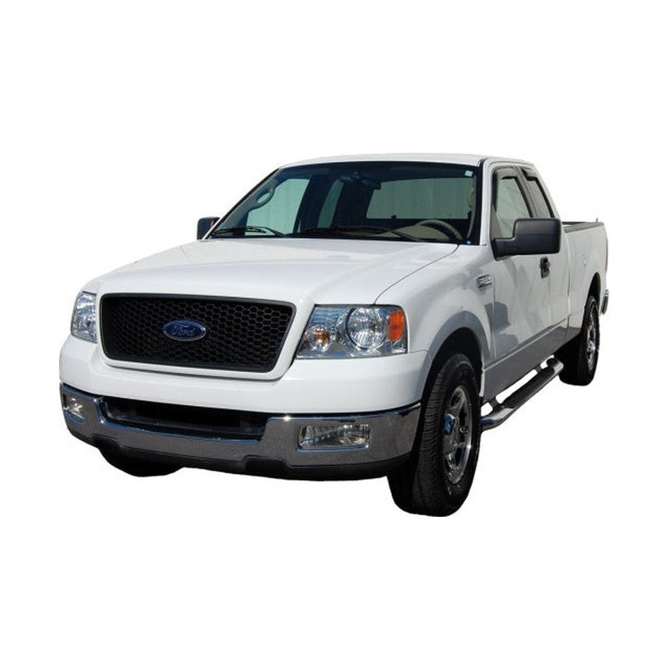 AVS AVS 04-14 Ford F-150 Supercab Ventvisor In-Channel Front & Rear Window Deflectors 4pc - Smoke, installed