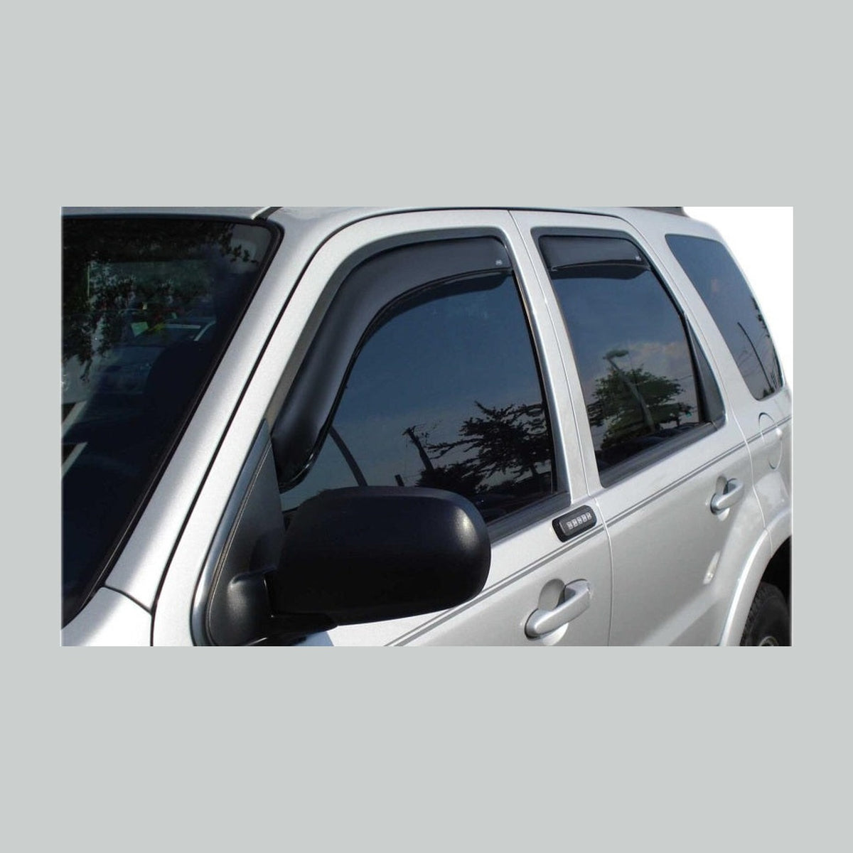 AVS AVS 04-14 Ford F-150 Supercab Ventvisor In-Channel Front & Rear Window Deflectors 4pc - Smoke, installed