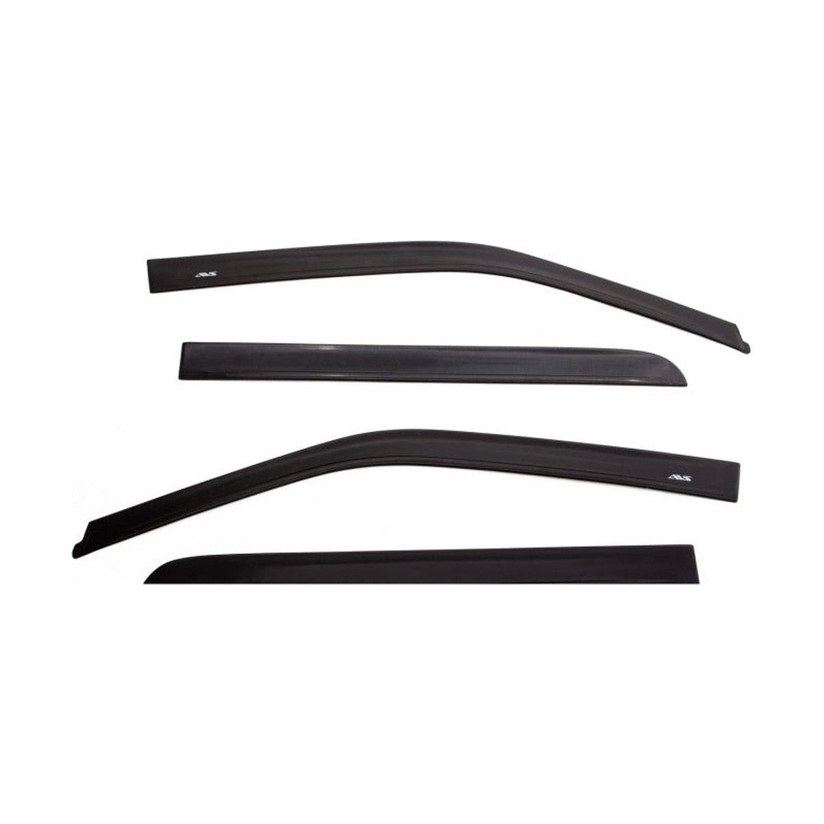 AVS AVS 15-18 Ford F-150 Supercrew Ventvisor In-Channel Front & Rear Window Deflectors 4pc - Smoke