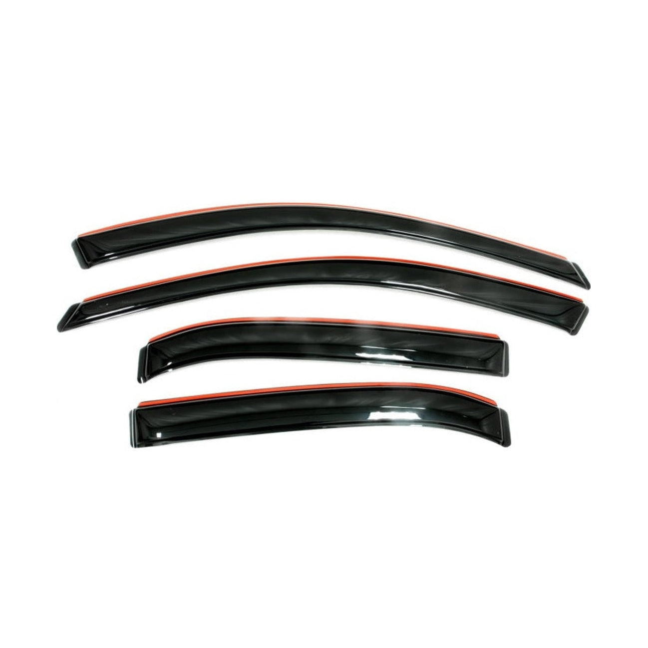 AVS AVS 15-18 Ford F-150 Supercrew Ventvisor In-Channel Front & Rear Window Deflectors 4pc - Smoke
