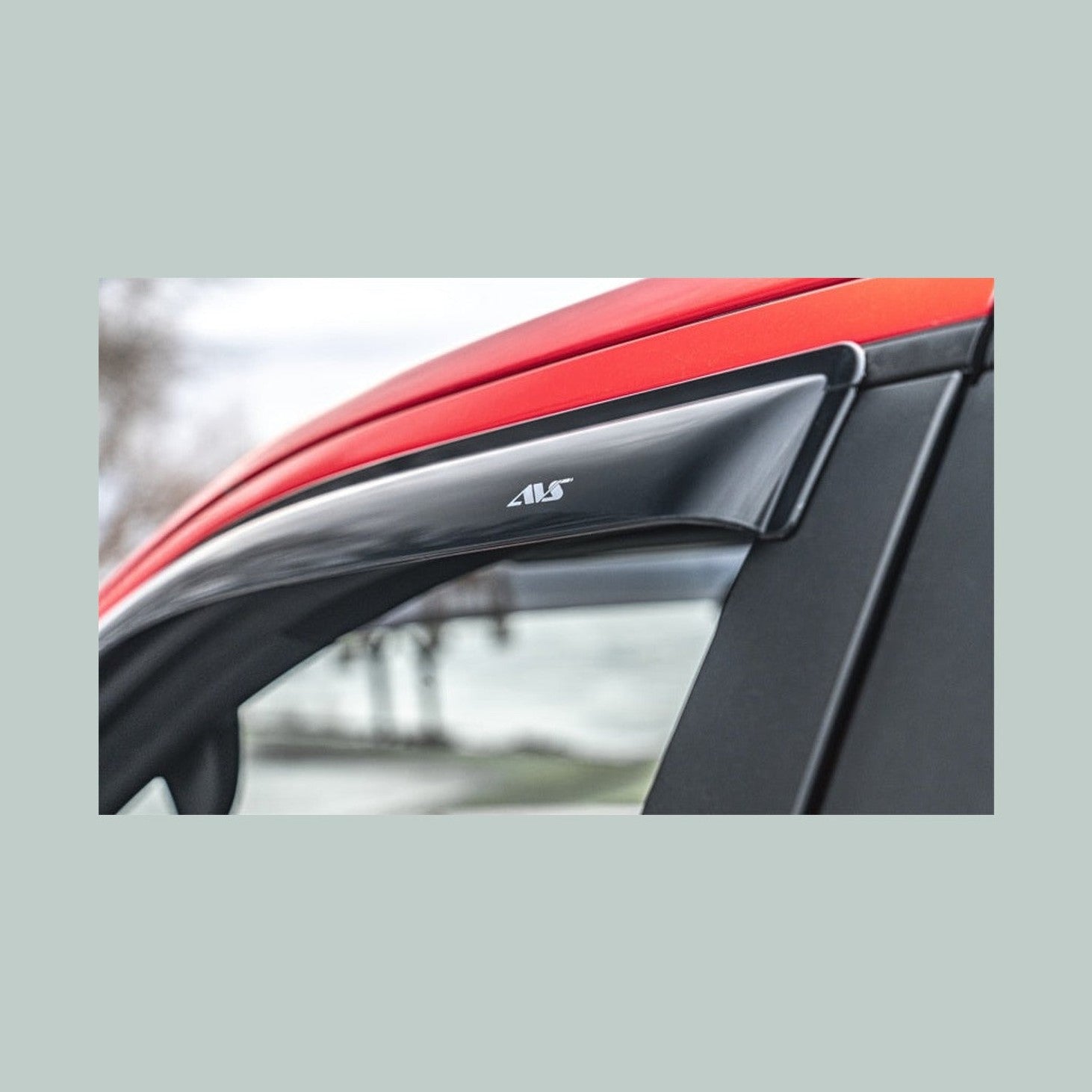 AVS AVS 15-18 Ford F-150 Standard Cab Ventvisor Outside Mount Window Deflectors 2pc - Smoke, installed