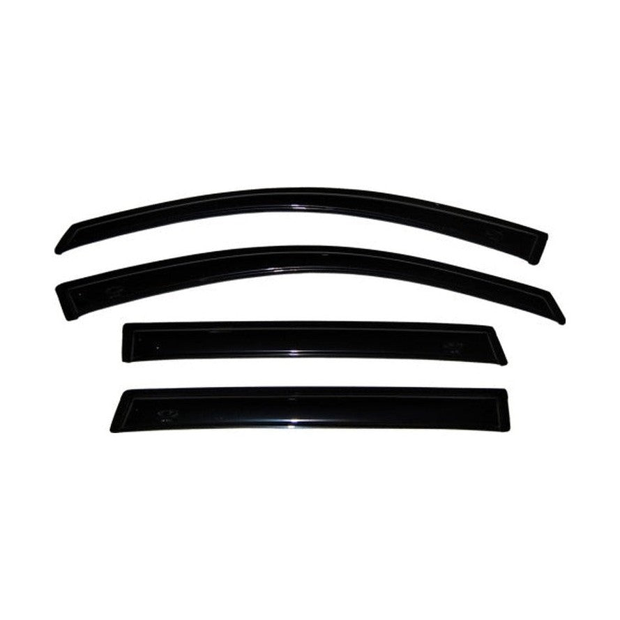 AVS AVS 09-14 Ford F-150 Supercrew Ventvisor Outside Mount Window Deflectors 4pc - Smoke
