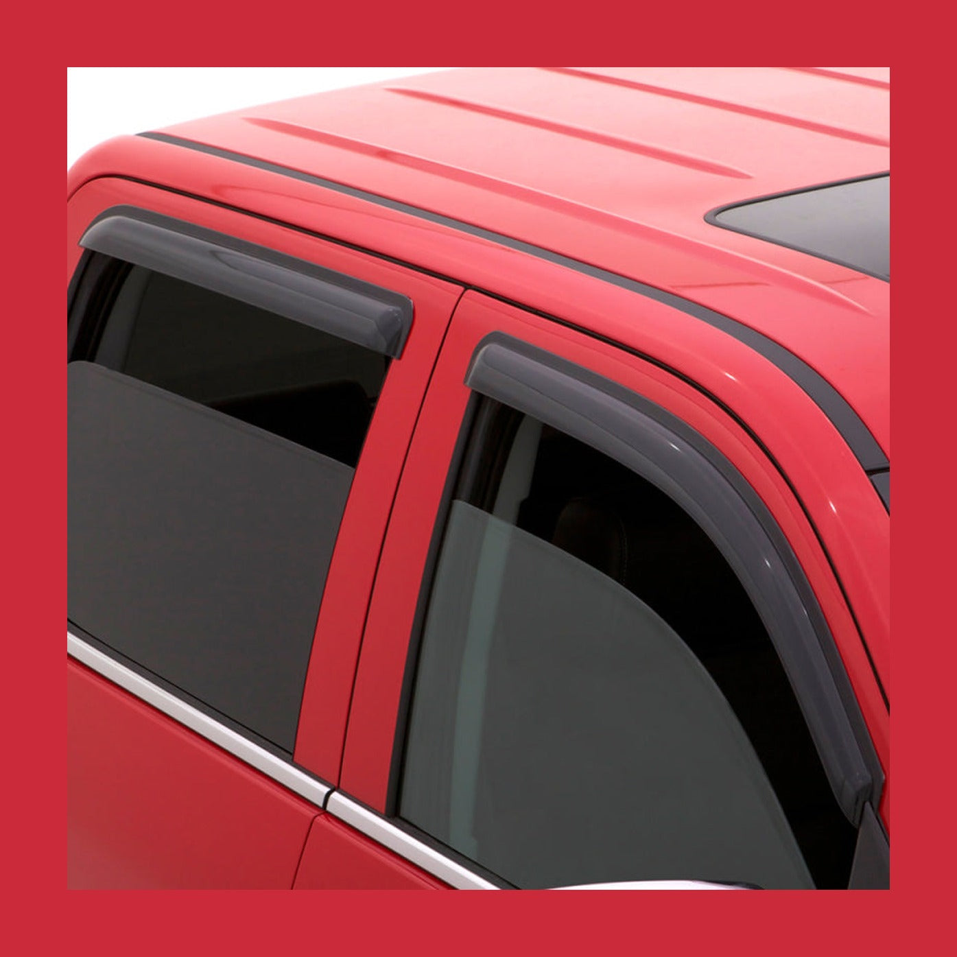 AVS AVS 15-18 Ford F-150 Supercab Ventvisor Outside Mount Window Deflectors 4pc - Smoke