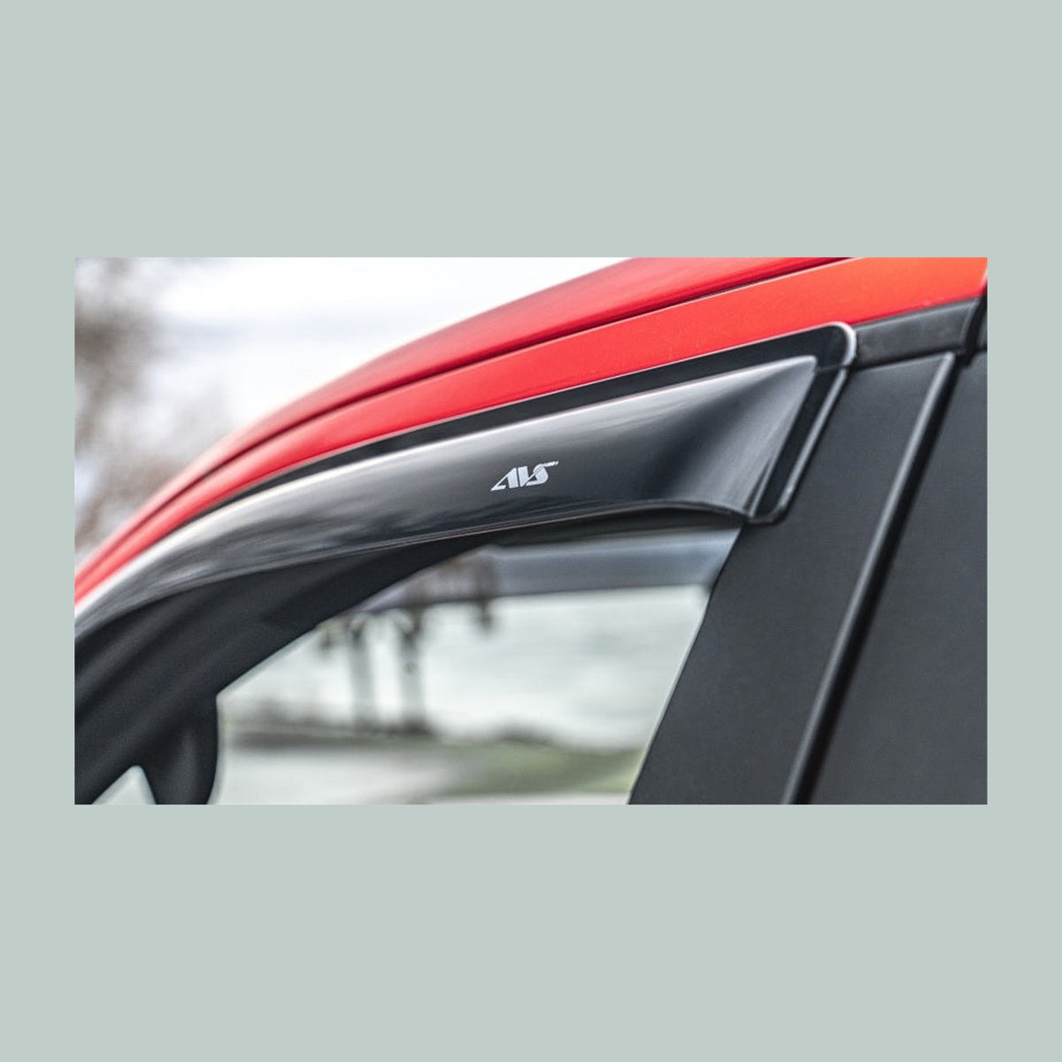 AVS AVS 15-18 Ford F-150 Supercab Ventvisor Outside Mount Window Deflectors 4pc - Smoke, installed