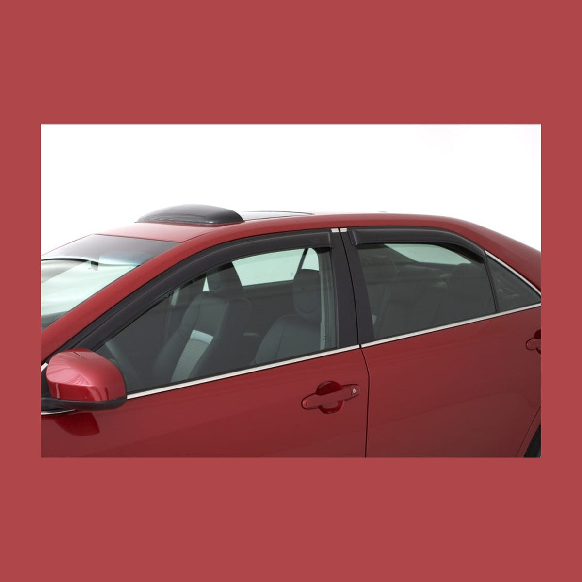 AVS AVS 15-18 Ford F-150 Supercab Ventvisor Outside Mount Window Deflectors 4pc - Smoke, installed