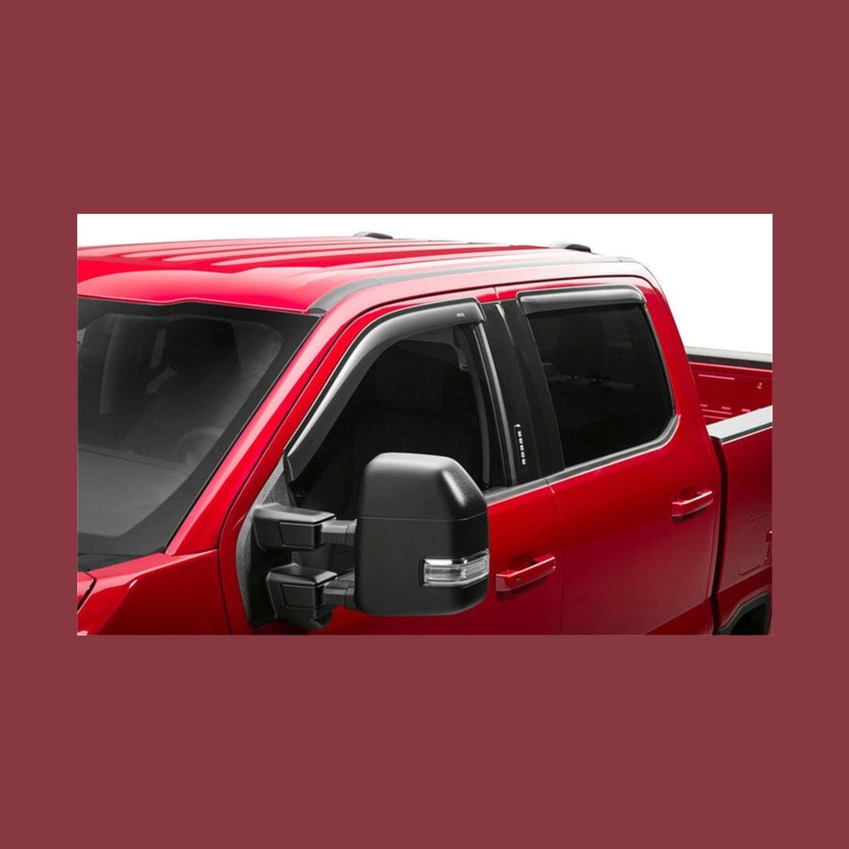 AVS AVS 15-18 Ford F-150 Supercrew Ventvisor Outside Mount Window Deflectors 4pc - Smoke