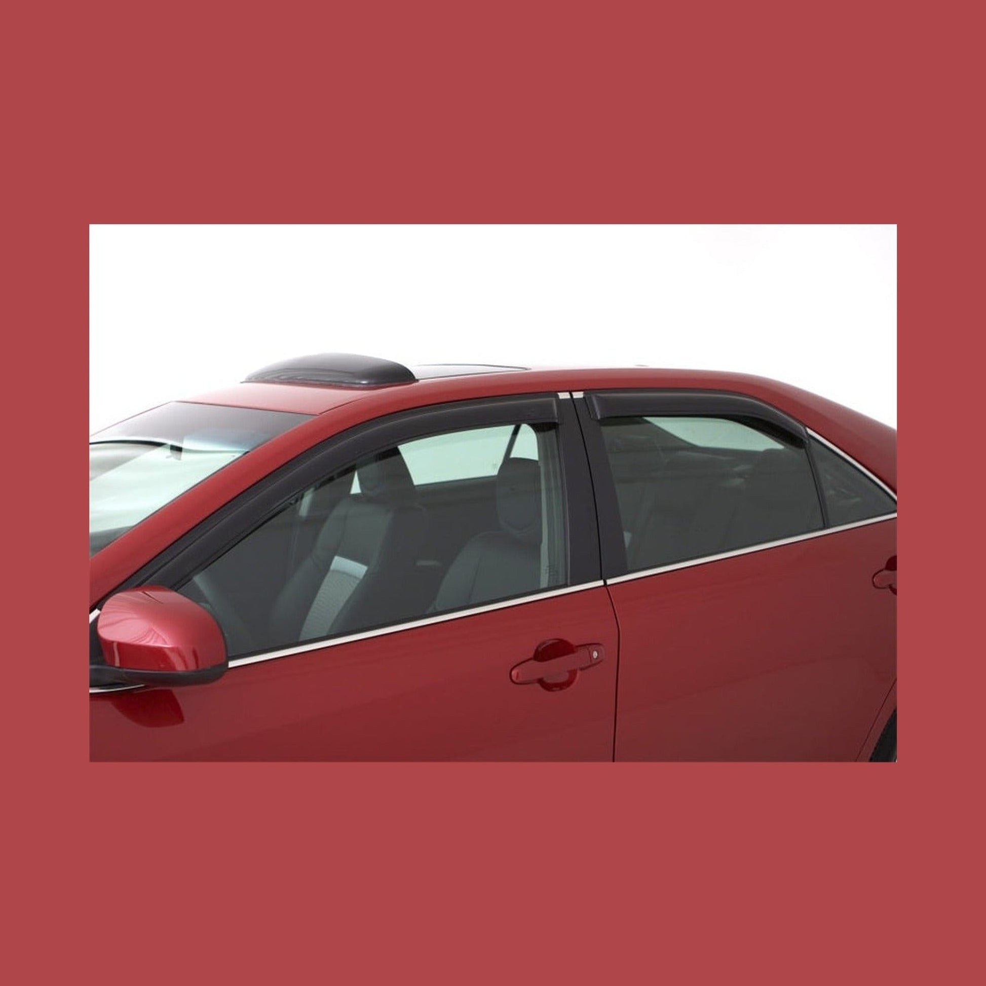 AVS AVS 15-18 Ford F-150 Supercrew Ventvisor Outside Mount Window Deflectors 4pc - Smoke, installed
