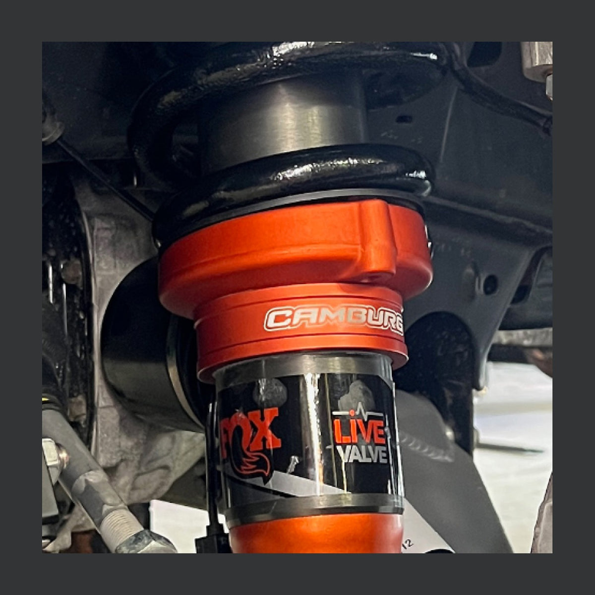 Camburg Camburg Ford Raptor 21-23 1.5in Front Spring Preload Spacer Kit (Fox Orange)