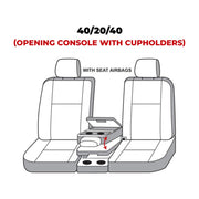 Covercraft Covercraft 19-20 Ford F150 Polycotton SeatSaver Custom Front Row Seat Covers - Charcoal
