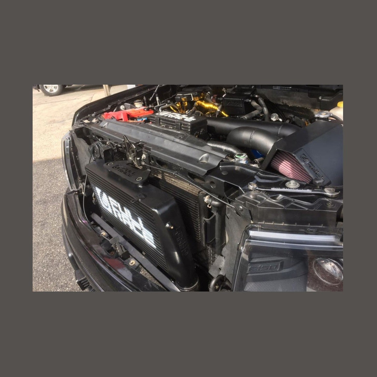 CSF CSF 09-14 Ford F-150 and Raptor Transmission Oil Cooler, installed