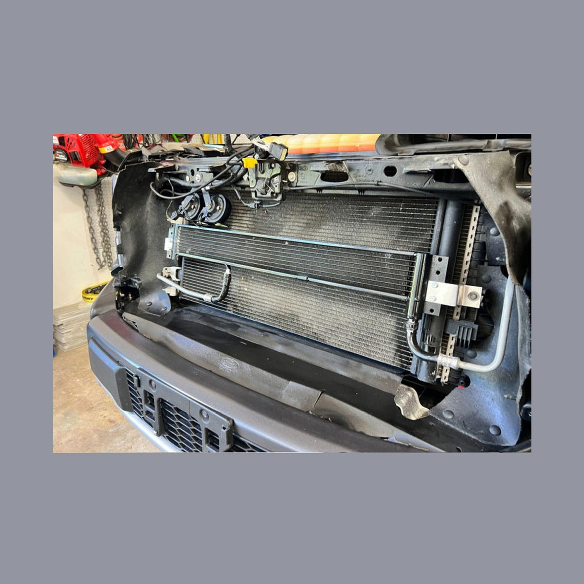 CSF CSF 15-25 Ford F-150 and Raptor Transmission Oil Cooler, installed